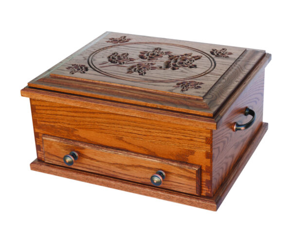 Jewelry Chest With Rose Lid