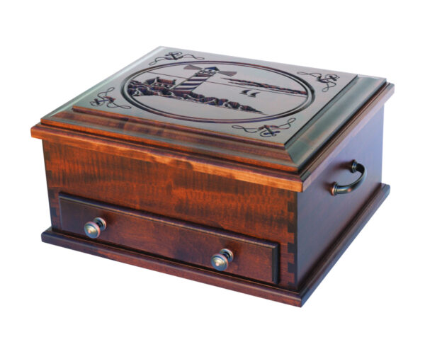 Silverware Chest With Lighthouse Lid