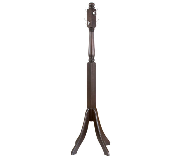 Fluted Hall Tree with Nickel Hooks