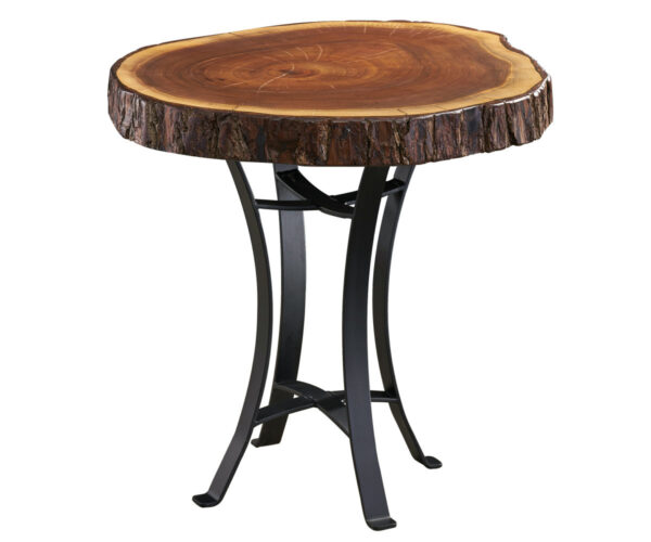 Walnut Round End Table
