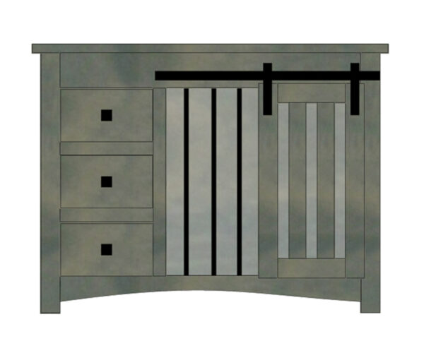 Legacy Medium Single Barn Door Crate